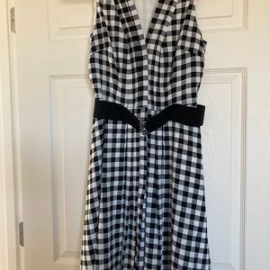 Ann Taylor petite checkered dress